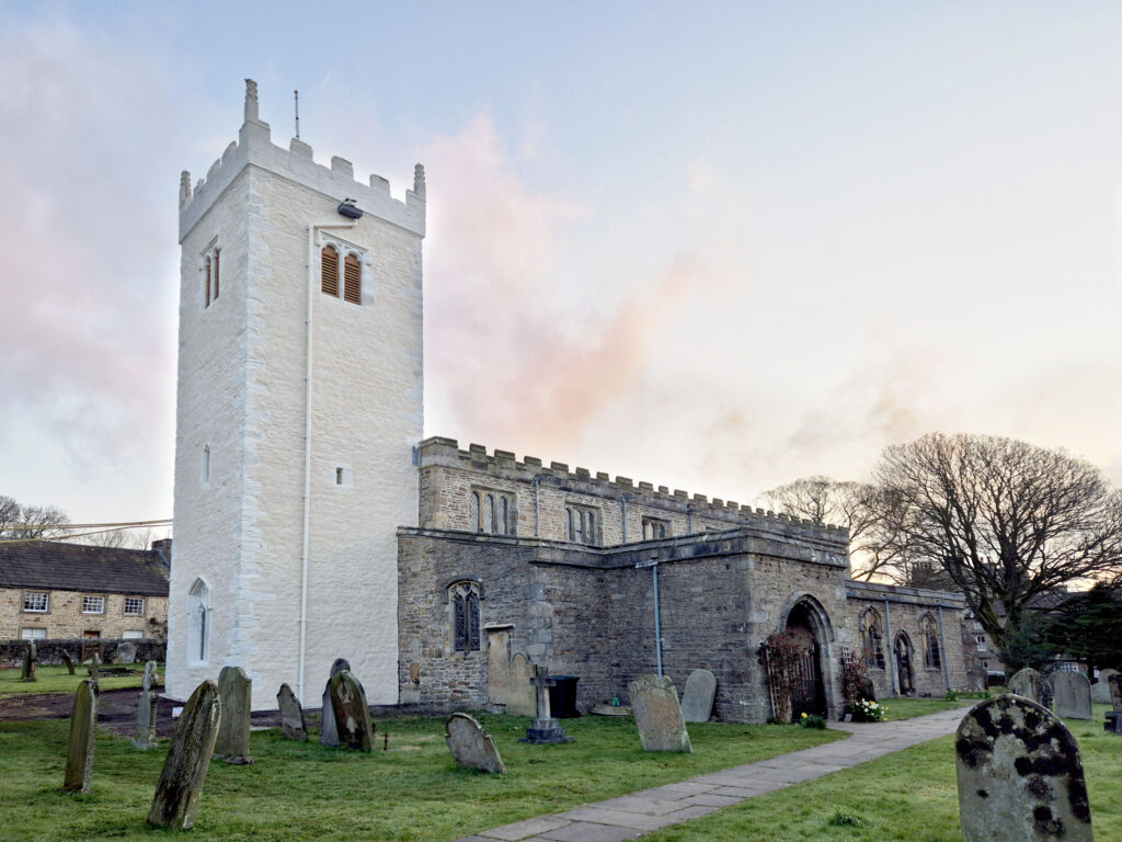 Askrigg tower lime repair